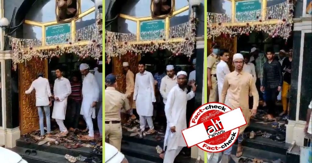 March 23 video from Maharashtra shared as Muslims gathering at mosque in Ahmedabad amid lockdown