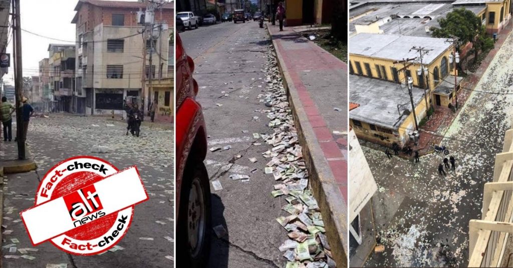 Coronavirus: Old photos of bank robbery in Venezuela shared as Italians discard wealth on streets