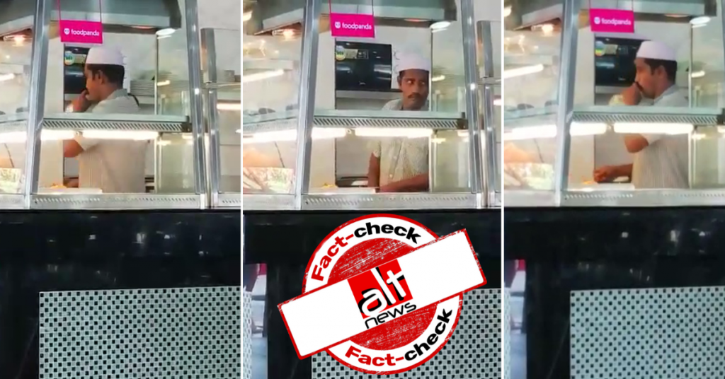 Old video falsely viral as Muslim man spitting on food at Indian restaurant in the backdrop of coronavirus pandemic