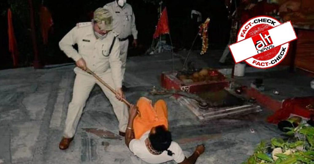 Police action on temple priest flouting lockdown in MP falsely communalised