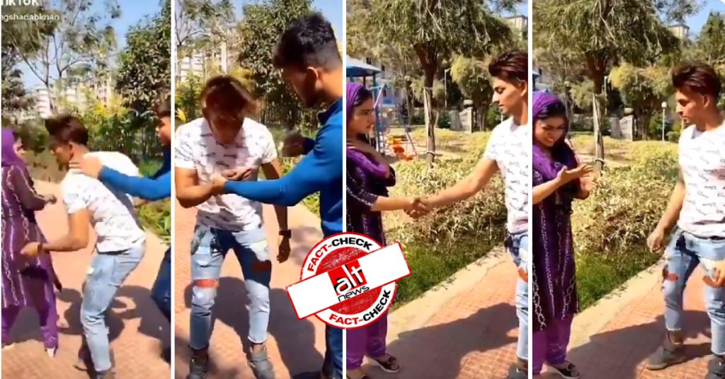 Old video of TikTok user Shadab Khan falsely shared as him showing how to spread coronavirus