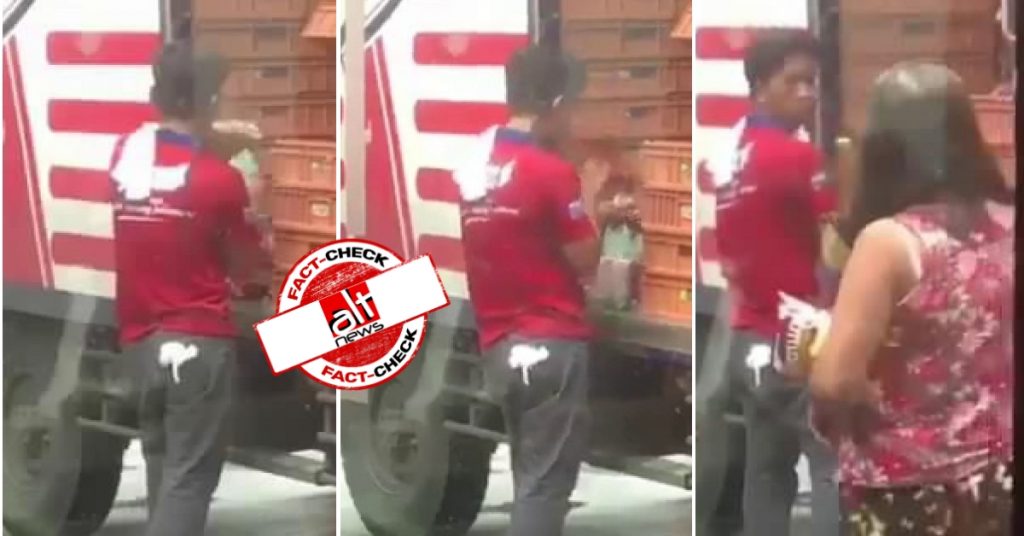 Old video from Philippines shared with false claim of Muslim man spitting on bread