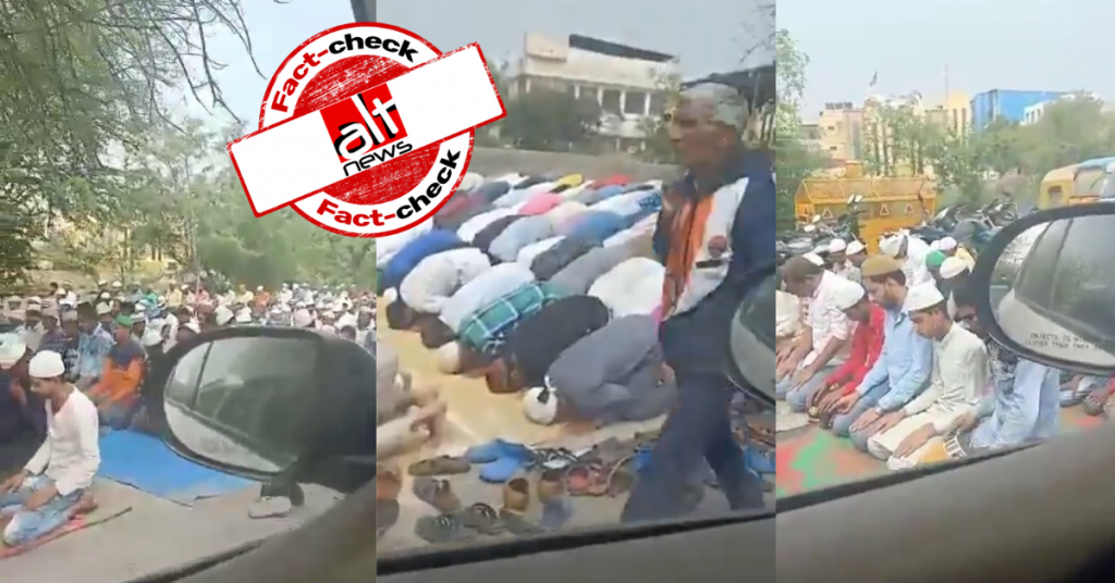 Video from March 20 viral as Muslims recently offering namaz in public in Delhi’s Patparganj