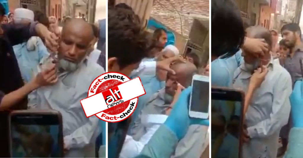 Pakistani man’s beard, eyebrows shaved for molesting minors, video viral in India
