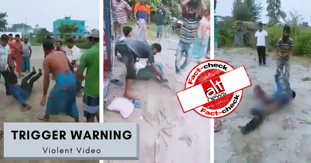 Old, unrelated video shared as brutality on Hindus in West Bengal