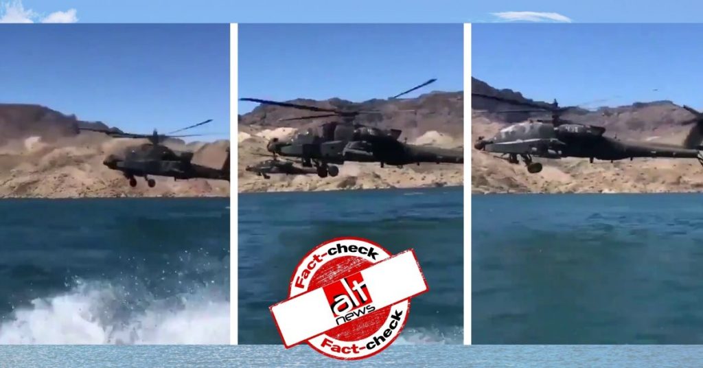 Video of Apache helicopters flying over Lake Havasu in Arizona, US viral as Pangong, Ladakh