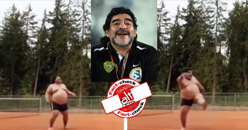 Video of Maradona lookalike in 2015 movie shared as actual footage of the footballer
