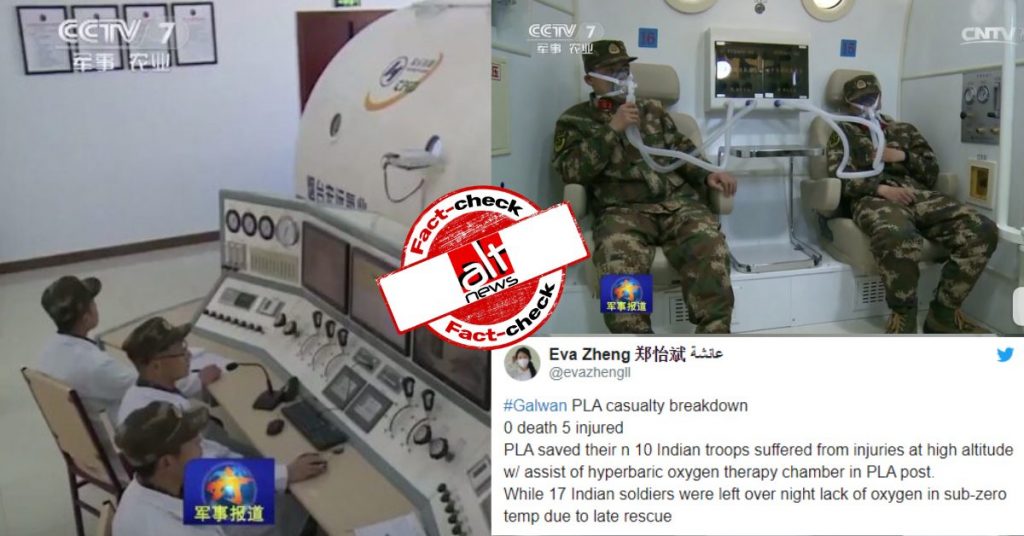 Three-year-old video shared as hyperbaric oxygen therapy given to injured Indian soldiers