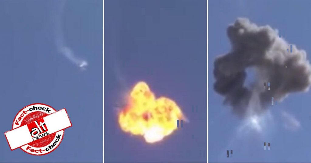 Old video from Syria viral as Indian helicopter shot down by Nepal