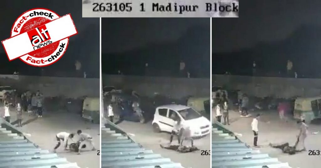 CCTV footage of man stabbed to death in Delhi’s Madipur shared with false Muslim angle