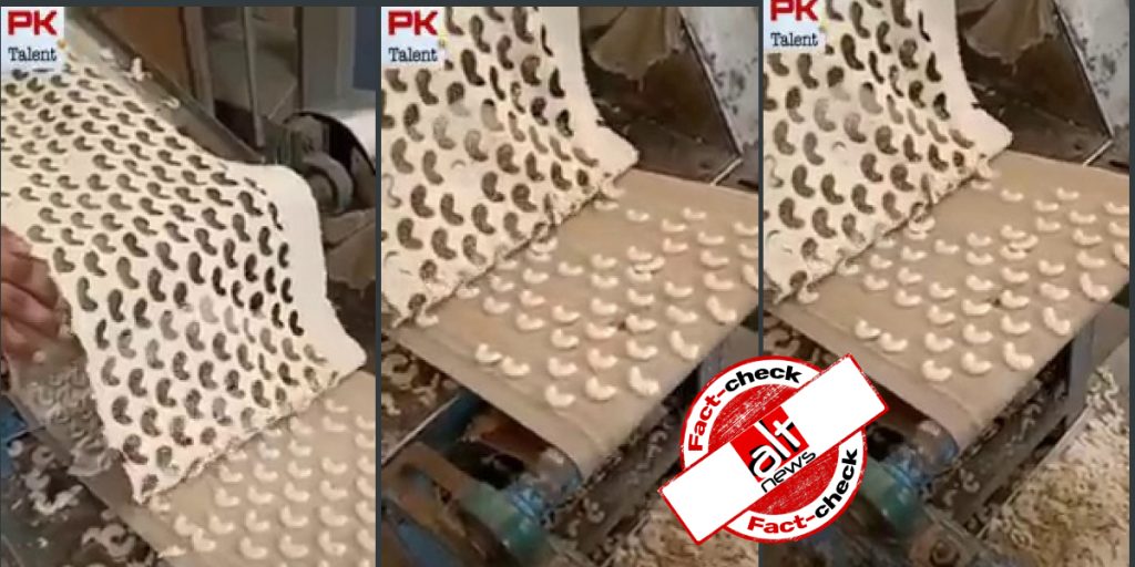 Fake cashews manufactured? No, these are cashew-shaped snacks made out of flour