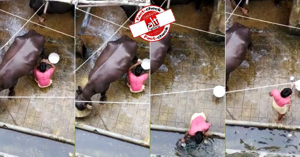 Video from Hyderabad falsely viral as Muslim man adulterating milk in Mumbai/ Prayagraj