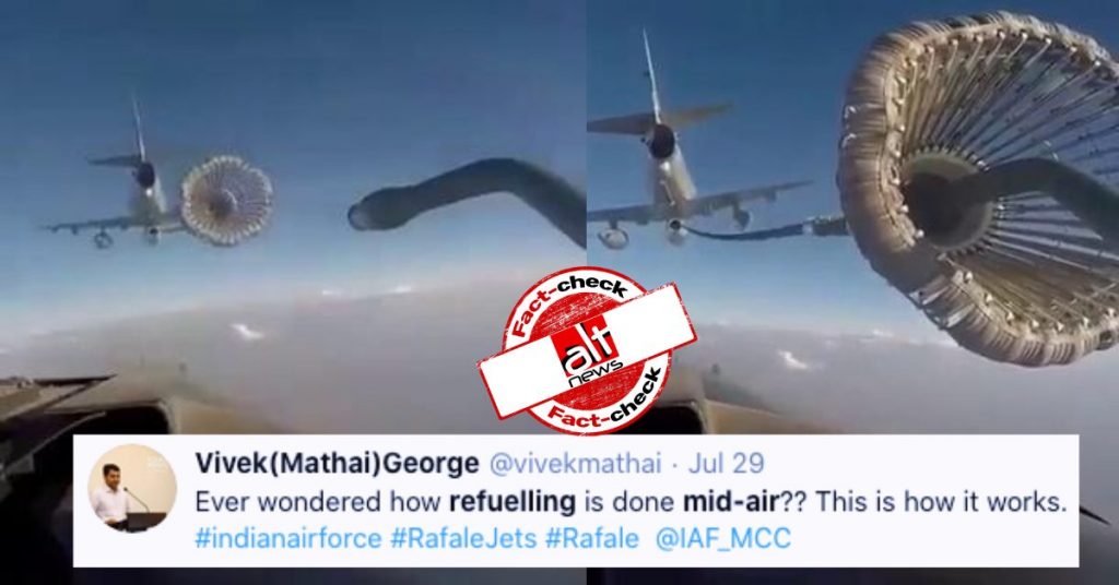 Old video of Brazilian jets shared as mid-air refueling of Rafale jets delivered to India
