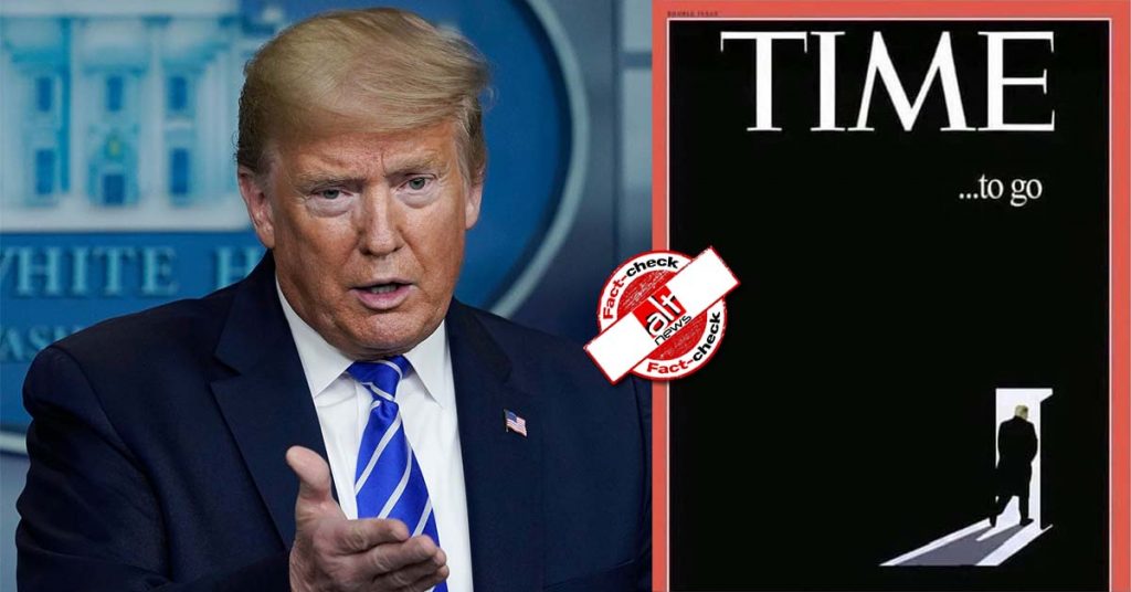 Morphed: TIME magazine cover featuring Donald Trump with ‘Time to go’ headline