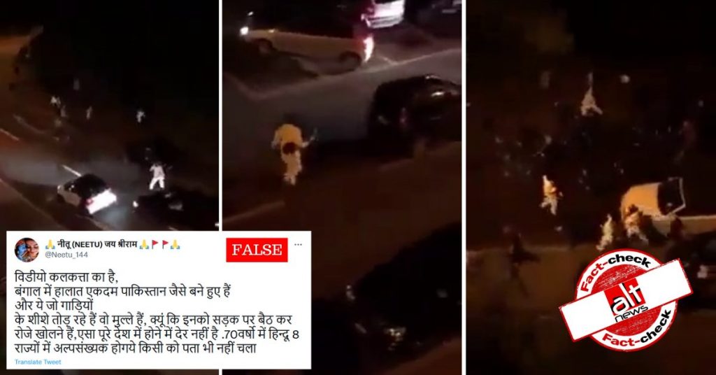 Old video of vandalism by football fans in Switzerland revived as violence by Muslims in WB