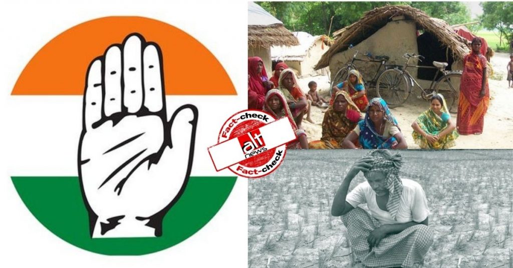 Congress uses images from UPA rule to represent plight of farmers under Modi govt