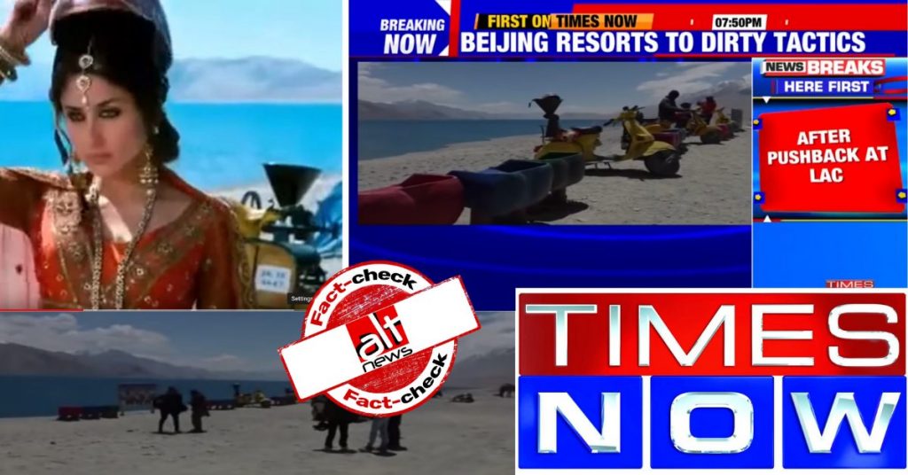 Times Now airs visuals of ‘3 idiots’ shooting point as tourists on Chinese side of Pangong Lake