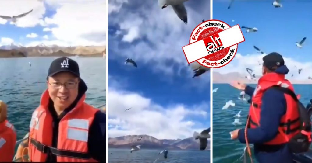 Congress members tweet video of tourists on Chinese side of Pangong Tso as Indian side