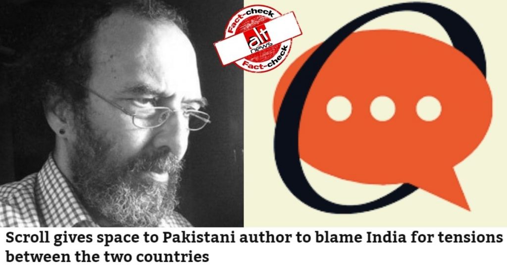 OpIndia changes Indian journo Jawed Naqvi’s nationality to ‘Pakistani’ to take a swipe at Scroll