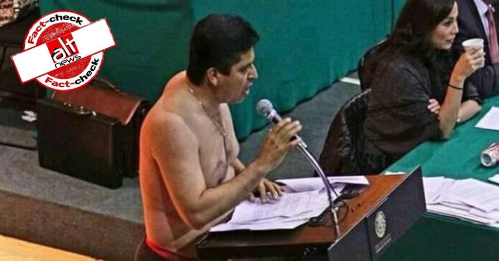 2013 image of Mexican MP protesting energy bill viral with misleading claims