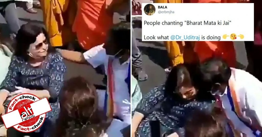 Woman denies online claims of Congress’s Udit Raj behaving improperly with her at Hathras protest