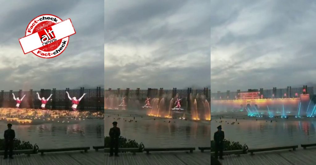 Old video of synchronized water-light show in China viral as Jodhpur, Rajasthan