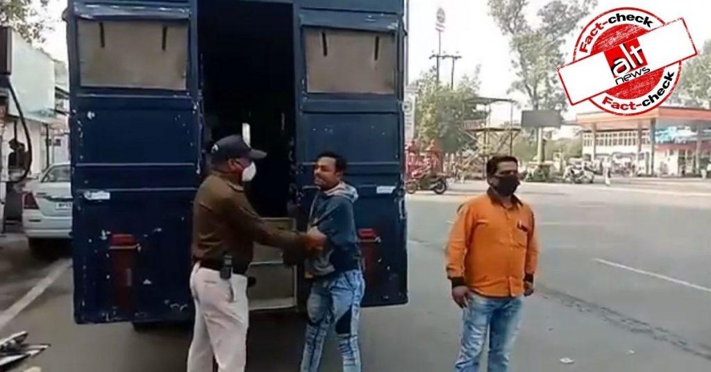 Video of Ujjain police detaining people for not wearing masks viral as Delhi