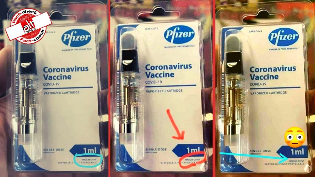 Hoax photo of Pfizer ‘vape’ COVID vaccine made in China goes viral
