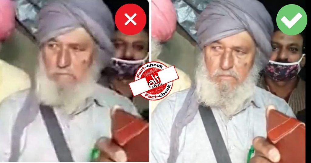 Edited image of ‘Sikh without moustache’ viral to discredit farmers’ protest