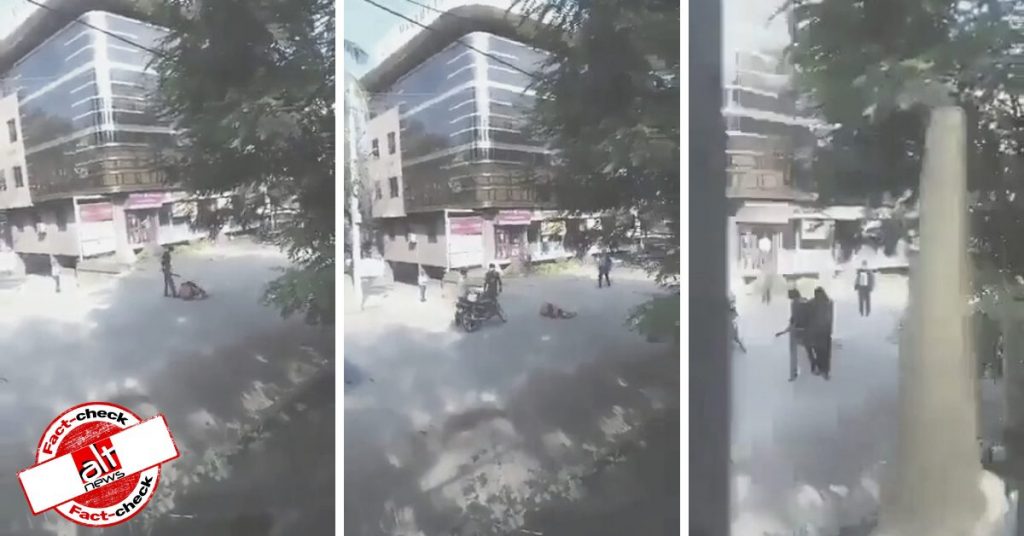 Video of man attacking woman with machete given false communal spin