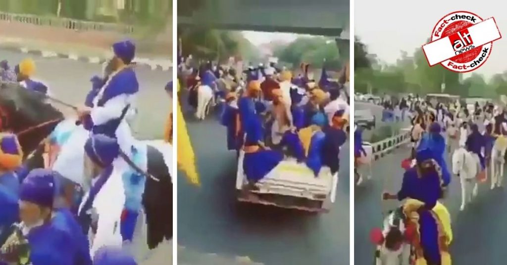 Farmers’ protest: Old video viral as thousands of Nihang Sikhs march for Delhi from Punjab