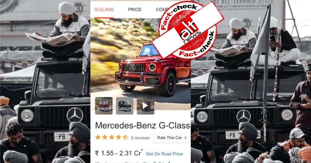Farmers’ protest 2024: Jeep seen in viral photo is NOT a Mercedes Benz worth Rs 3 crore