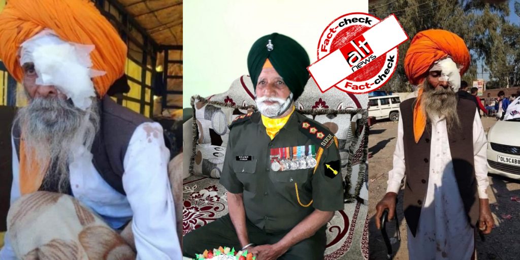 No, Sikh man injured during farmers’ protest is not Captain PPS Dhillon (Retd.)