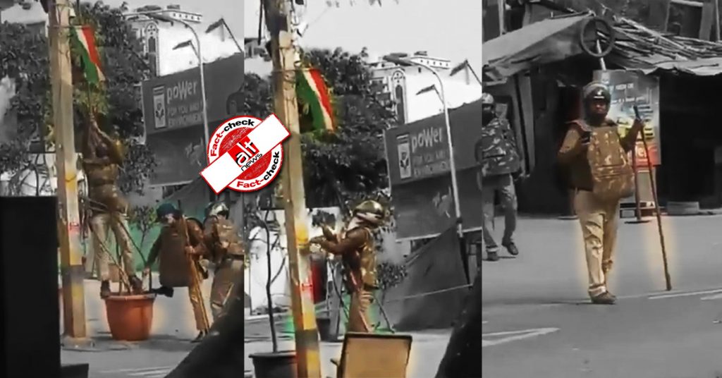 Video of Delhi police breaking CCTV cameras during Delhi riots viral as farmers’ protest