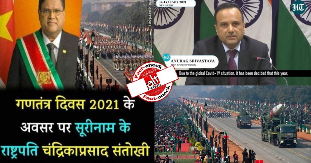 Media reports falsely claim Suriname’s President to be chief guest at 2021 Republic Day parade