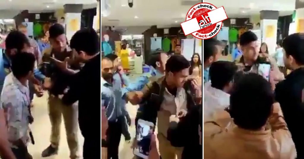 Video of cop caught stealing clothes in Lucknow viral with false Muslim angle