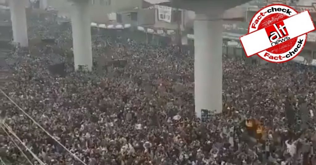 Unrelated video shared as recent protest in Pakistan by Islamist party TLP