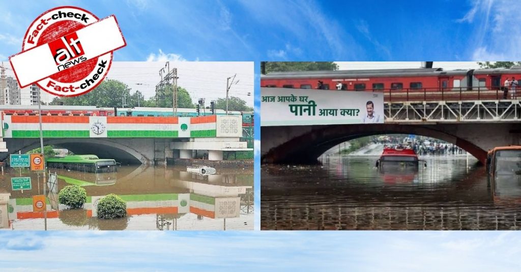 Old photos of bus submerged under Delhi’s Minto Bridge shared as recent