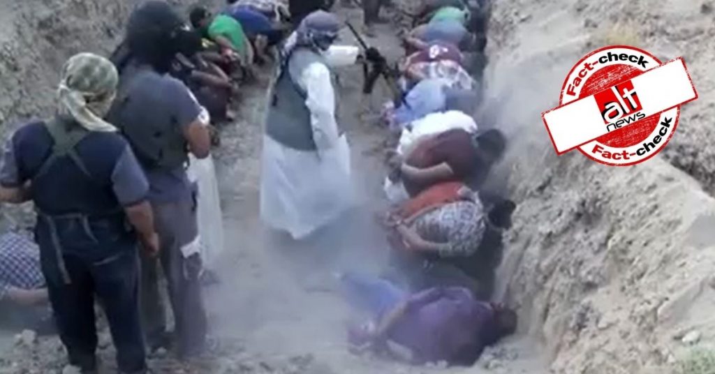 Old video of ISIS killings shared as Taliban executing Afghans