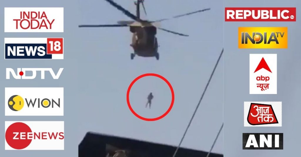 Does the video show Taliban ‘hanging’ a body from a helicopter?