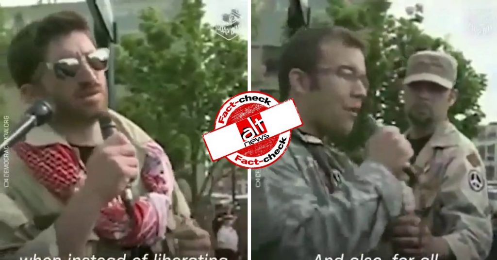 Video of US soldiers returning medals is from 2012; 50, not 40k participated in the protest