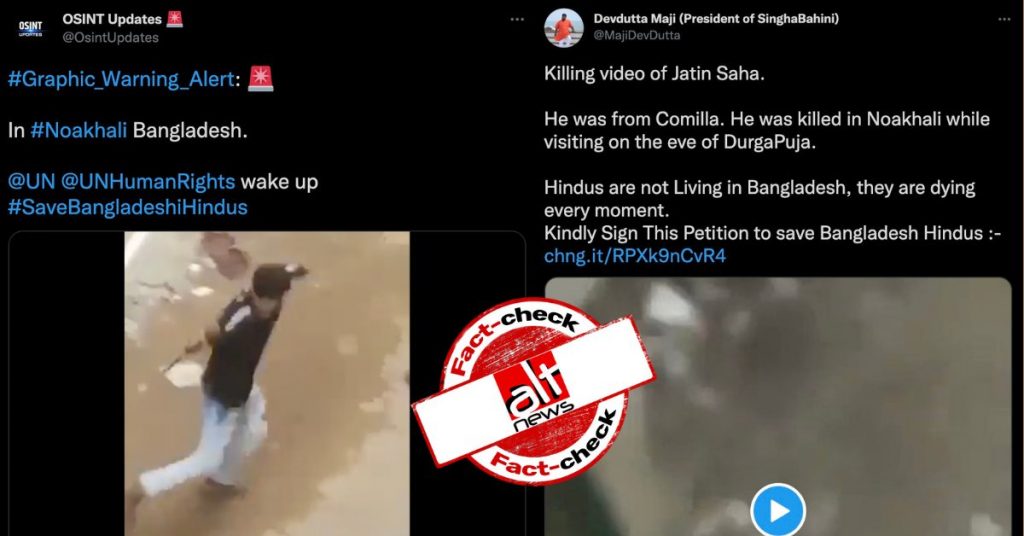 Old video of man hacked to death in Bangladesh viral as recent communal violence