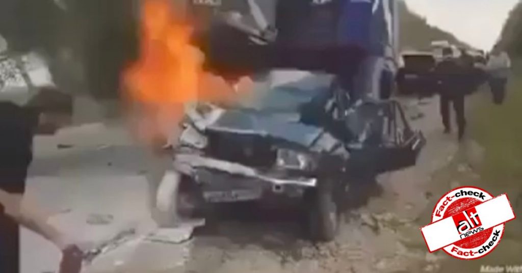 Old video from Russia shared as accident that caused death of Lars Vilks