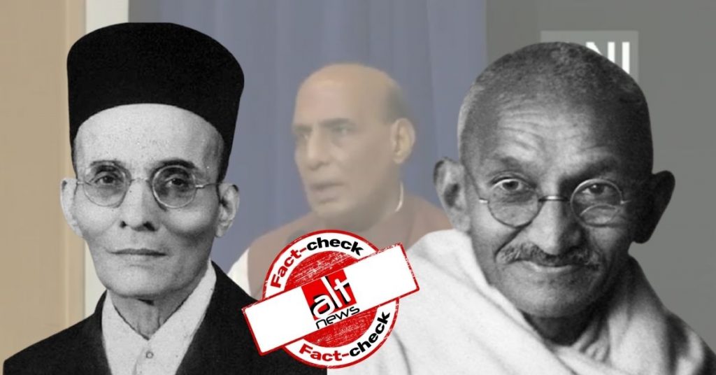 Did Savarkar write mercy petitions on Gandhi’s advice as claimed by Rajnath Singh?