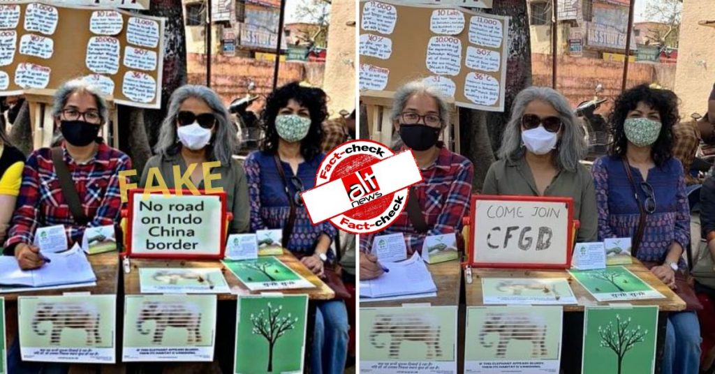 Did an NGO file a plea to stop road construction along India-China border?