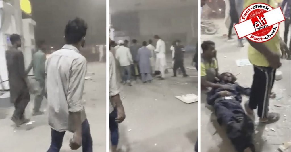 Video of petrol pump blast in Pakistan shared as Tripura violence