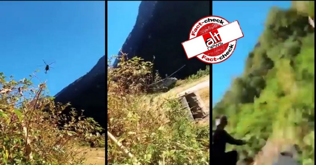 Unrelated video shared as crash-landing of Gen Bipin Rawat’s chopper