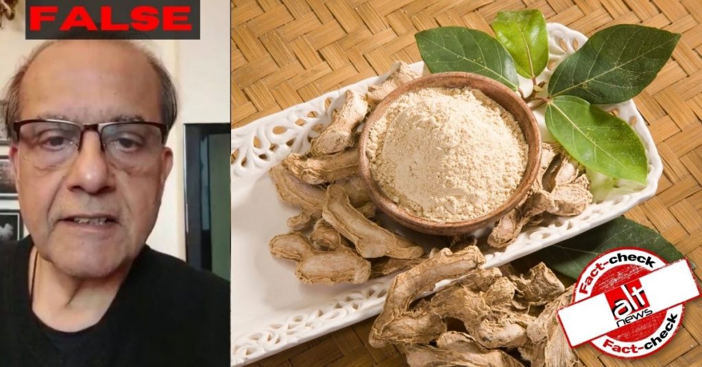 Misleading video claiming dry ginger can cure Omicron is scientifically baseless