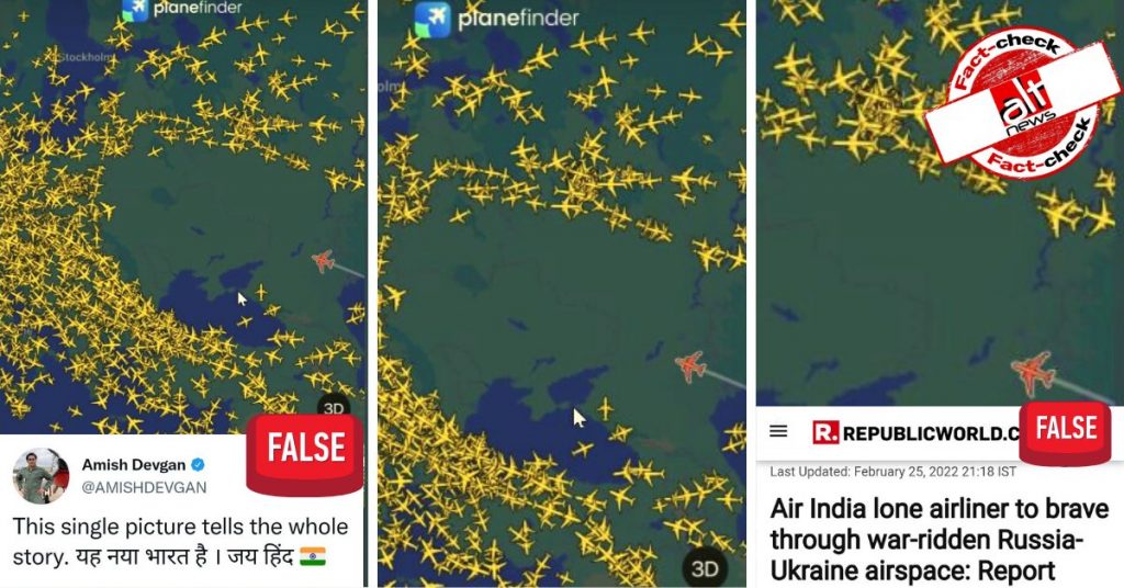 Air India flight in war-torn Ukraine? No. Misinfo believed to be true