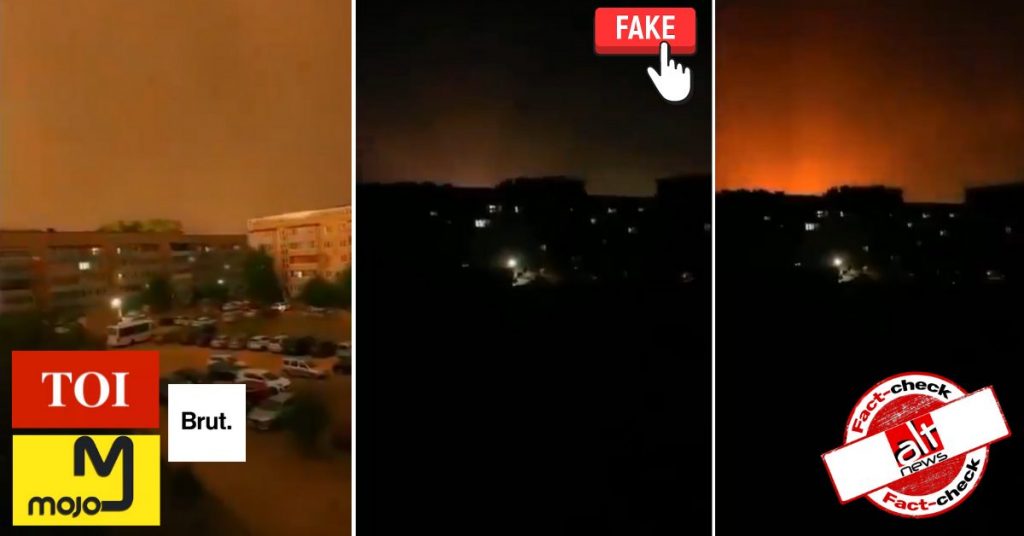 Video of lightning strike shared as Russian attack in Mariupol, Ukraine